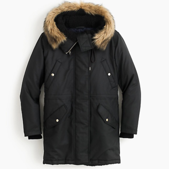 J. Crew Jackets & Blazers - J. Crew Perfect Winter Parka - Black Size Large